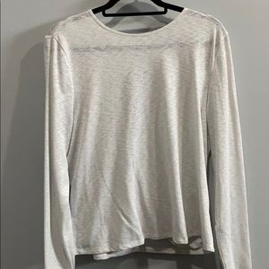 Francesca Alya white shimmer top